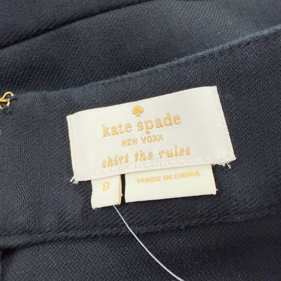 Kate Spade Black Skirt the Rules Midi Women’s Size 8 US - Picture 6 of 9